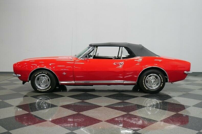 1967 Red Chevrolet Camaro Convertible