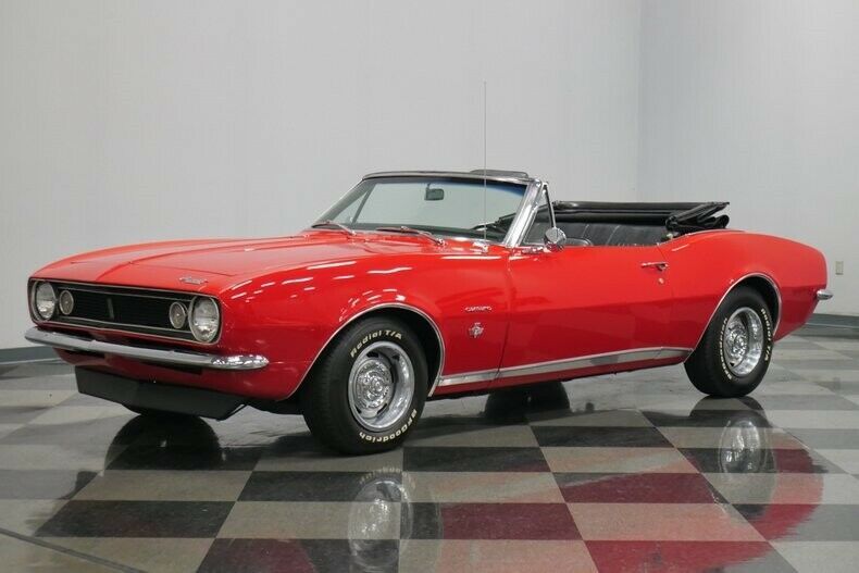 1967 Red Chevrolet Camaro Convertible
