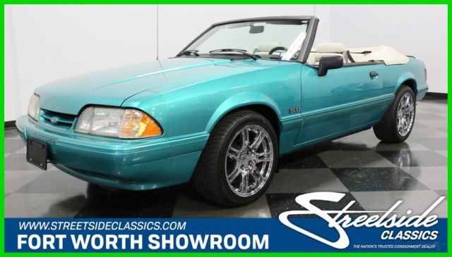 1993 Teal Ford Mustang Convertible