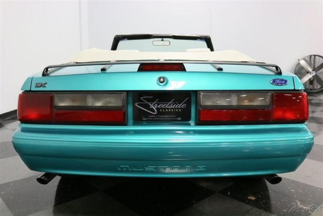 1993 Teal Ford Mustang Convertible
