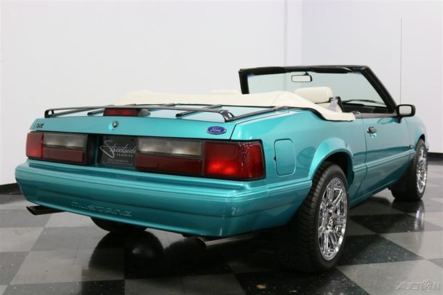 1993 Teal Ford Mustang Convertible