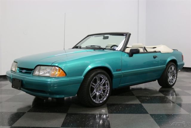 1993 Teal Ford Mustang Convertible