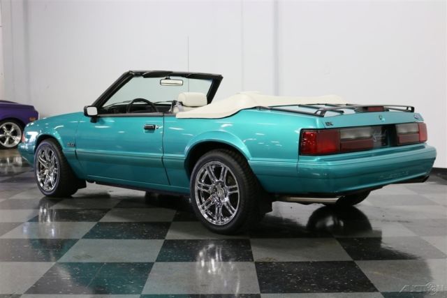 1993 Teal Ford Mustang Convertible