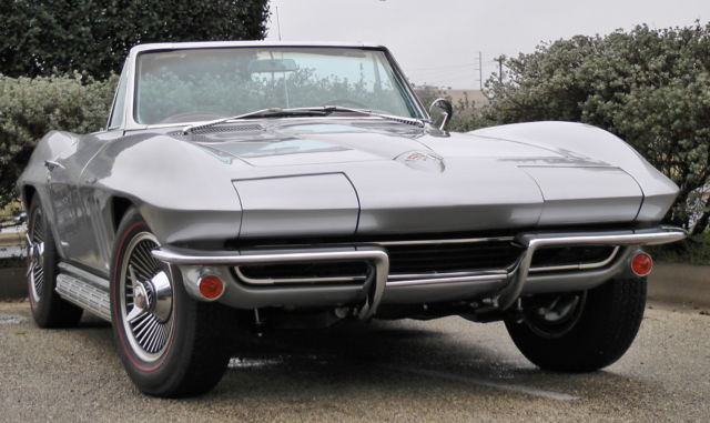 1965 Silver Chevrolet Corvette Convertible