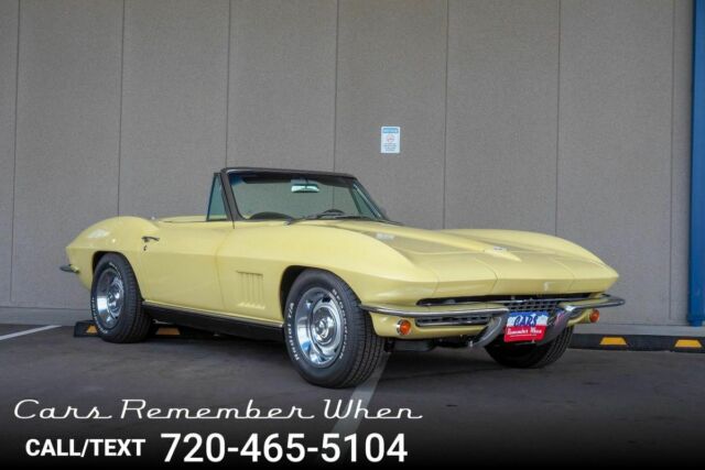 1967 Yellow Chevrolet Corvette --