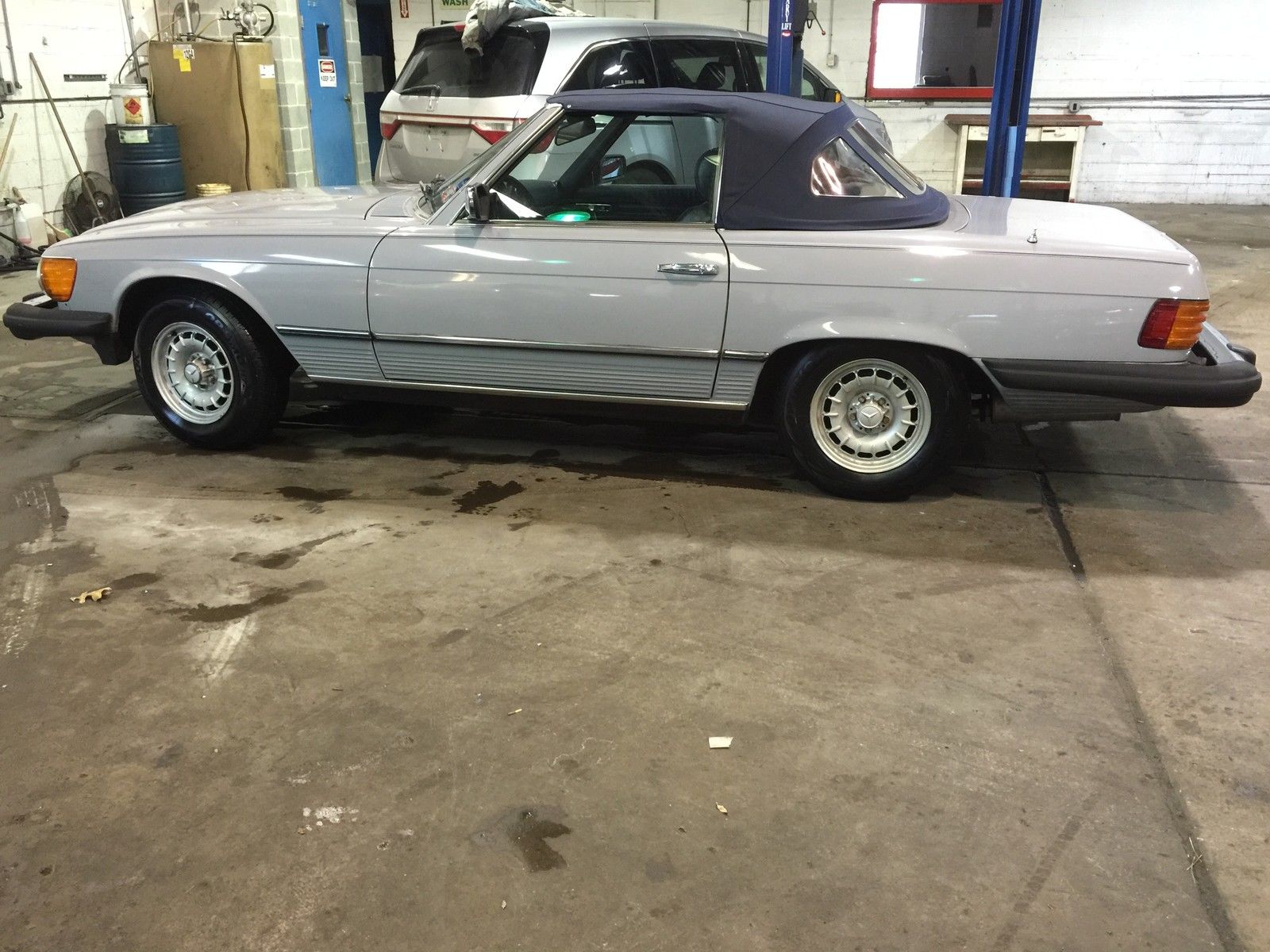 1983 Blue Mercedes-Benz SL-Class Convertible