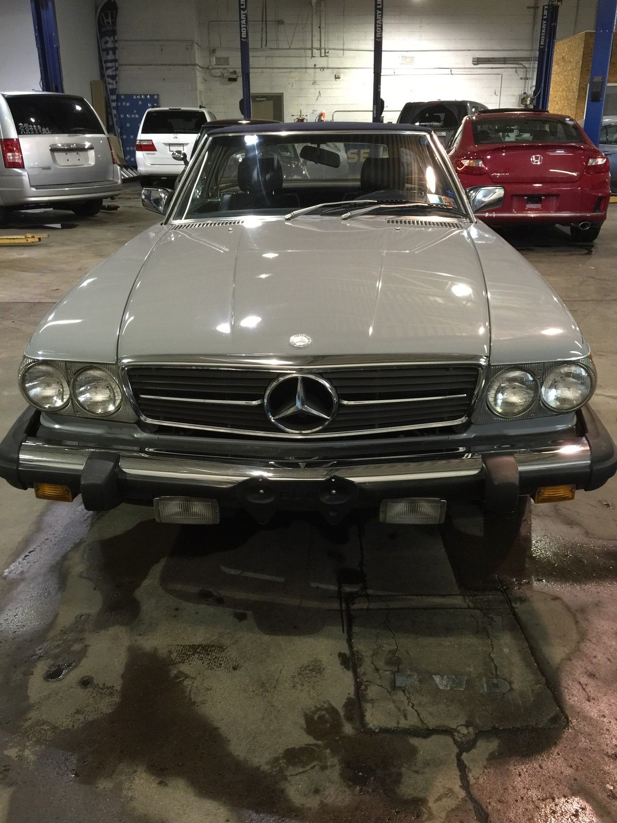 1983 Blue Mercedes-Benz SL-Class Convertible