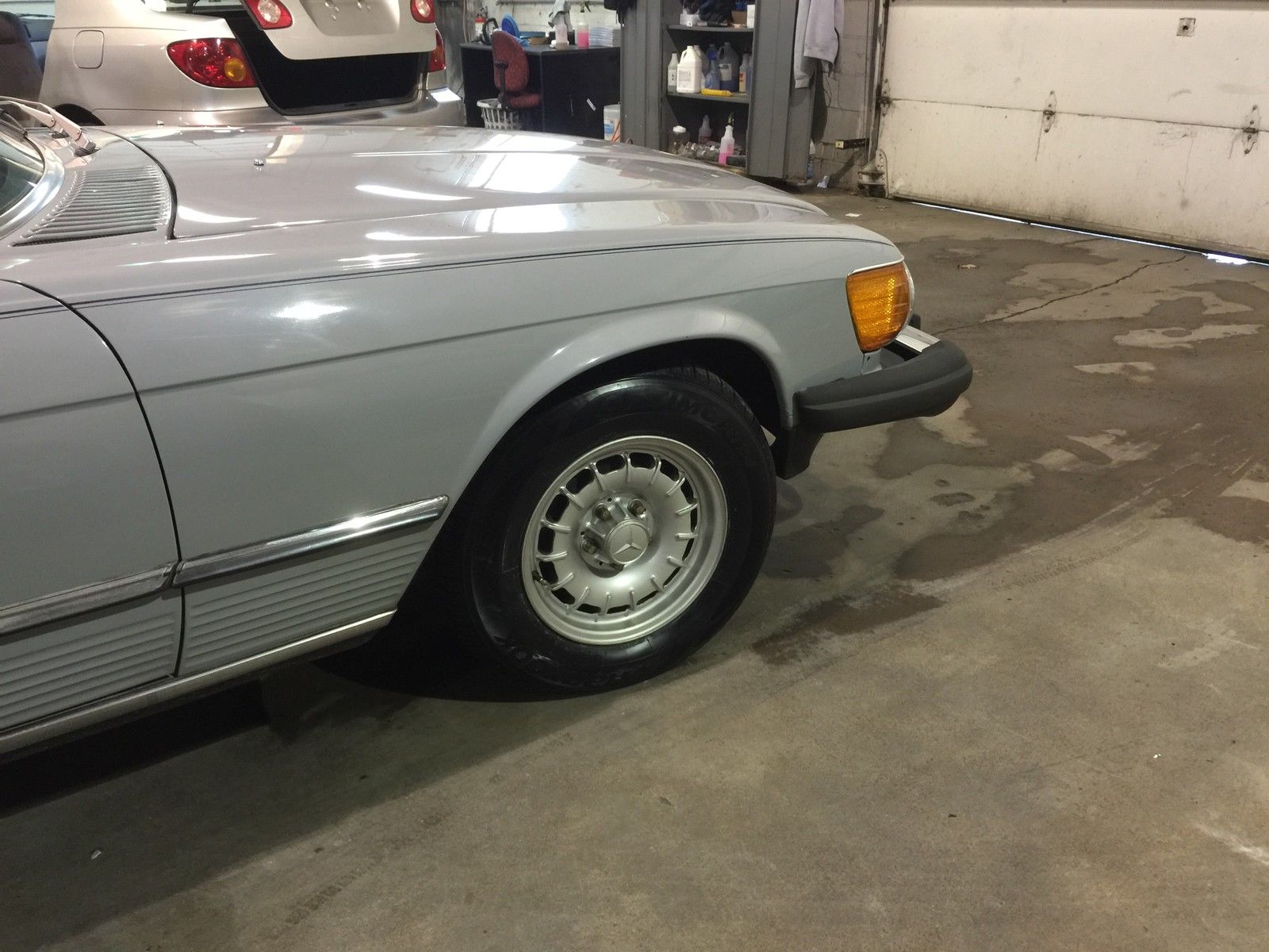 1983 Blue Mercedes-Benz SL-Class Convertible