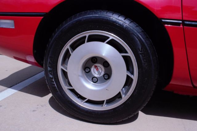 1986 Red Chevrolet Corvette Convertible