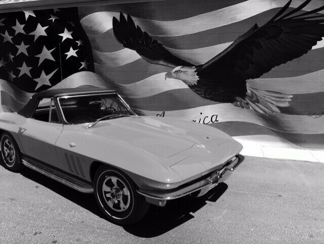 1966 Red Chevrolet Corvette Convertible