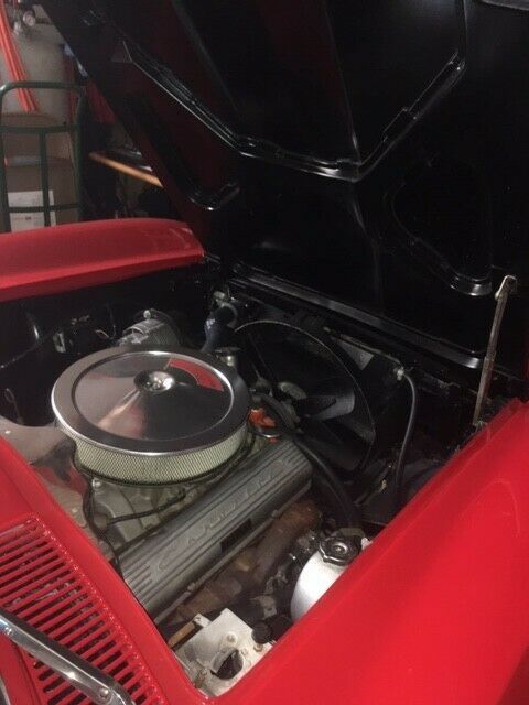 1966 Red Chevrolet Corvette Convertible