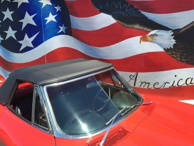 1966 Red Chevrolet Corvette Convertible