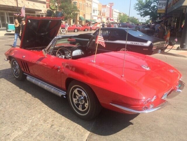 1966 Red Chevrolet Corvette Convertible