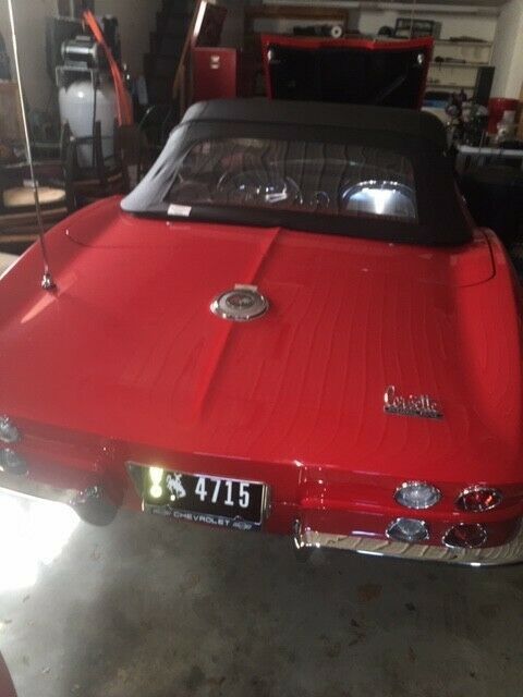 1966 Red Chevrolet Corvette Convertible