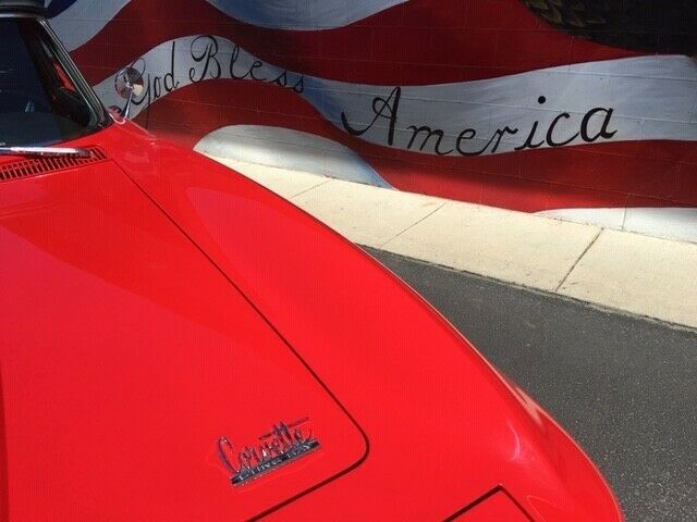 1966 Red Chevrolet Corvette Convertible