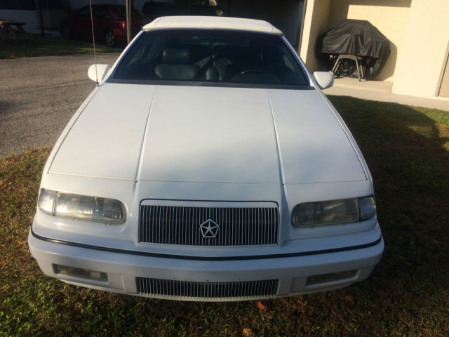 1993 White Chrysler LeBaron Convertible