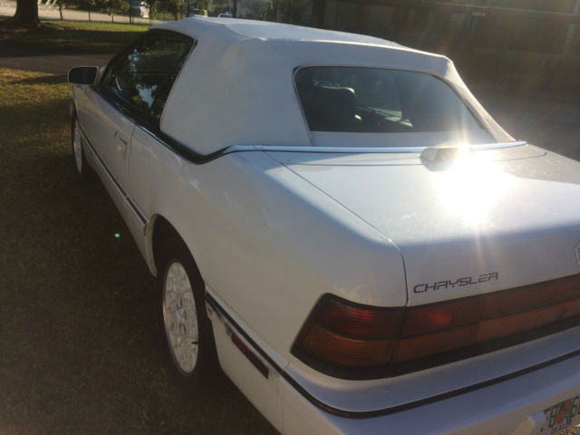 1993 White Chrysler LeBaron Convertible