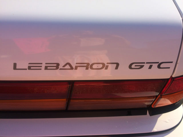 1993 White Chrysler LeBaron Convertible