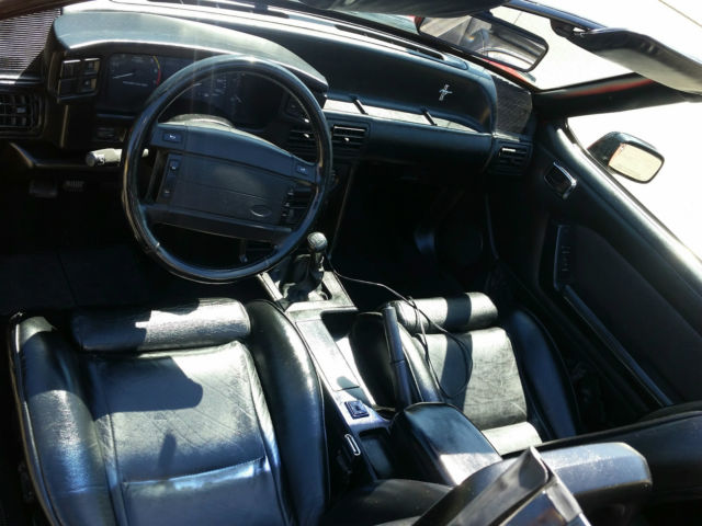 1991 Red Ford Mustang Convertible