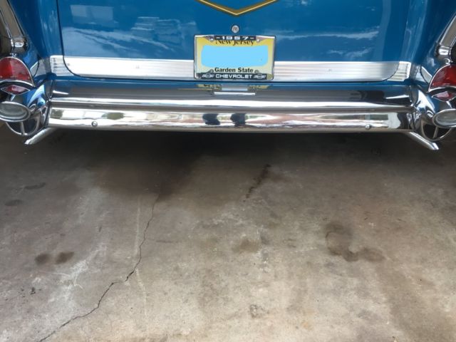 1957 Blue Chevrolet Bel Air/150/210 Convertible