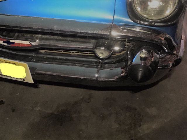 1957 Blue Chevrolet Bel Air/150/210 Convertible