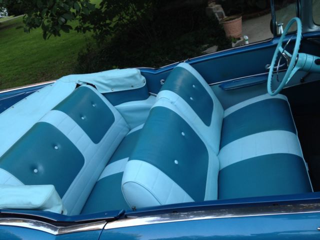 1957 Blue Chevrolet Bel Air/150/210 Convertible