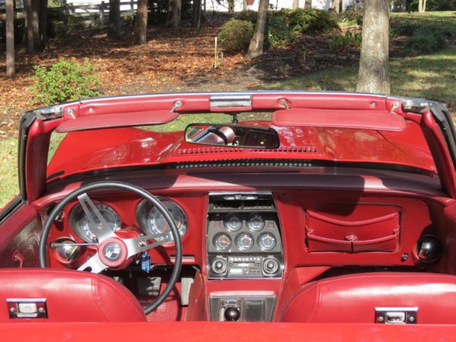 1974 Red Chevrolet Corvette Convertible