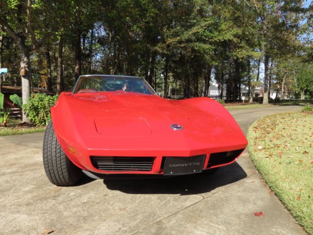 1974 Red Chevrolet Corvette Convertible