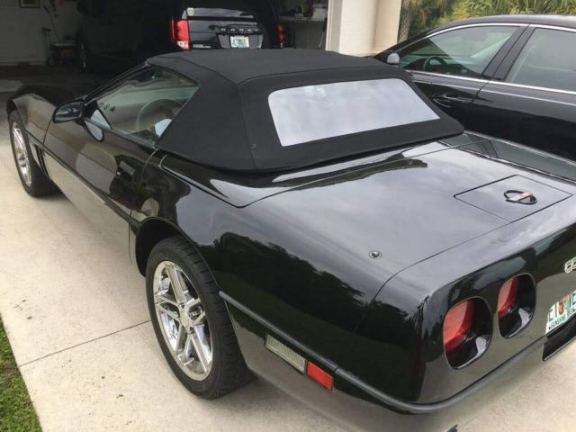 1989 Black Chevrolet Corvette Convertible