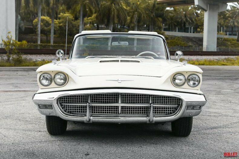 1960 White Ford Thunderbird Convertible