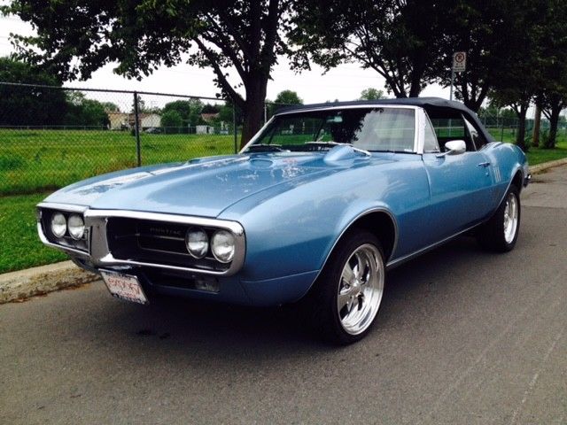 1967 Blue Pontiac Firebird Convertible