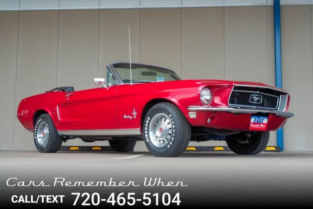 1968 Red Ford Mustang --