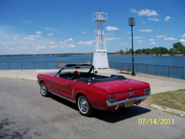 1964 Rangoon Red Ford Mustang Convertible