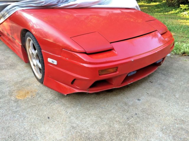 1993 Red Nissan 240SX Convertible