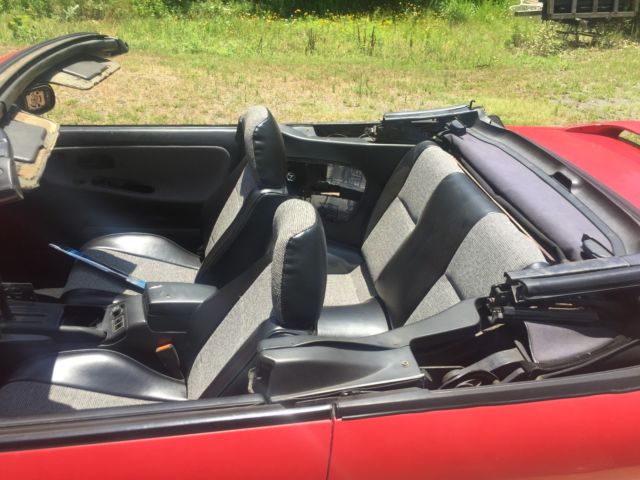 1993 Red Nissan 240SX Convertible