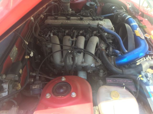 1993 Red Nissan 240SX Convertible