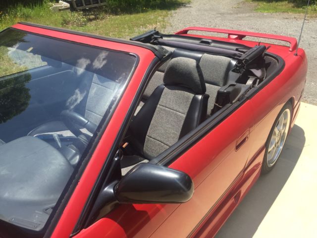 1993 Red Nissan 240SX Convertible