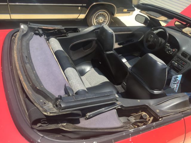 1993 Red Nissan 240SX Convertible