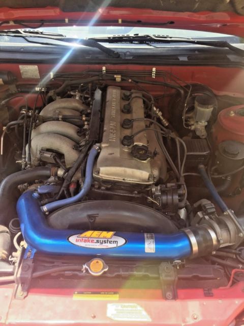 1993 Red Nissan 240SX Convertible
