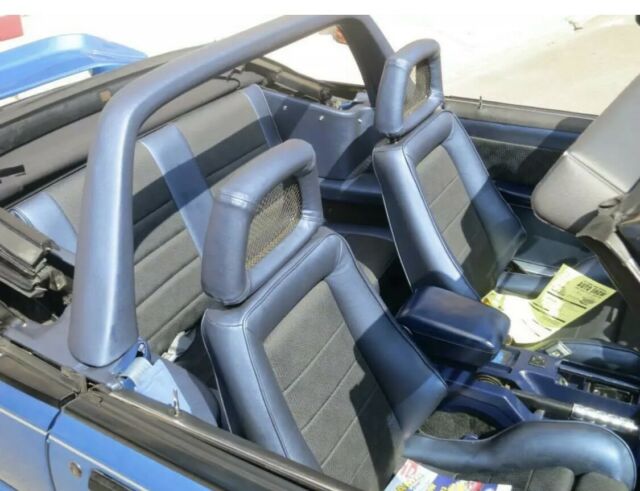 1988 Blue Ford Mustang Convertible