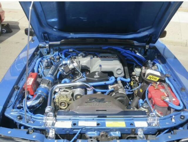 1988 Blue Ford Mustang Convertible