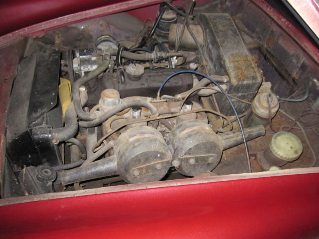 1974 Burgundy MG MGB Convertible