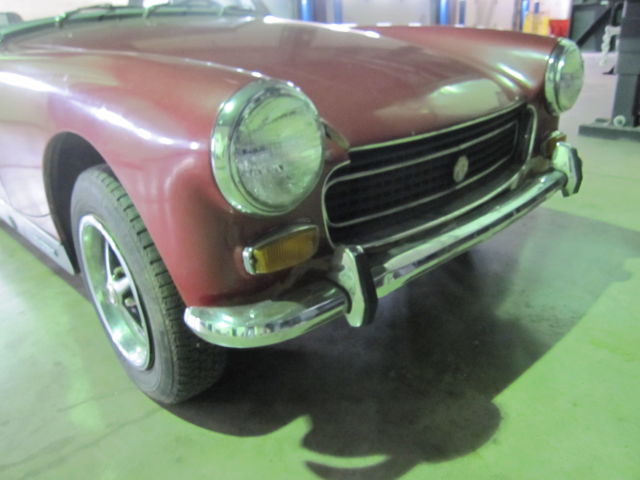 1974 Burgundy MG MGB Convertible