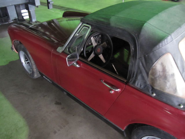 1974 Burgundy MG MGB Convertible