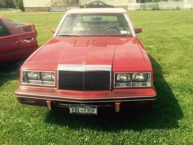 1984 Burgundy Chrysler LeBaron Convertible