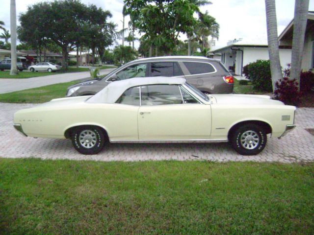 1966 Yellow Pontiac Le Mans Convertible