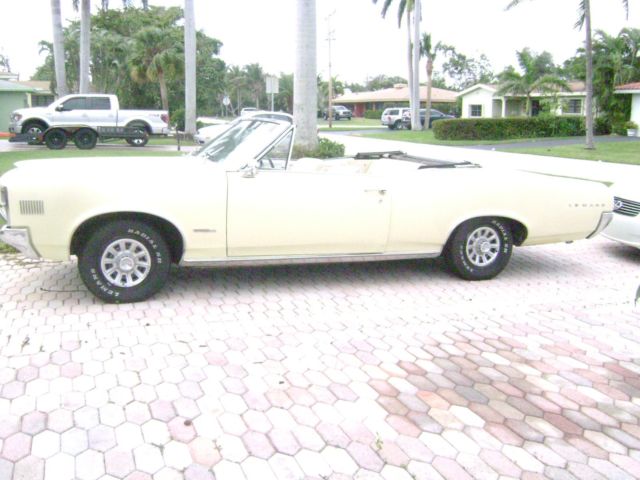 1966 Yellow Pontiac Le Mans Convertible