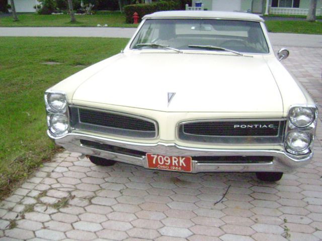 1966 Yellow Pontiac Le Mans Convertible