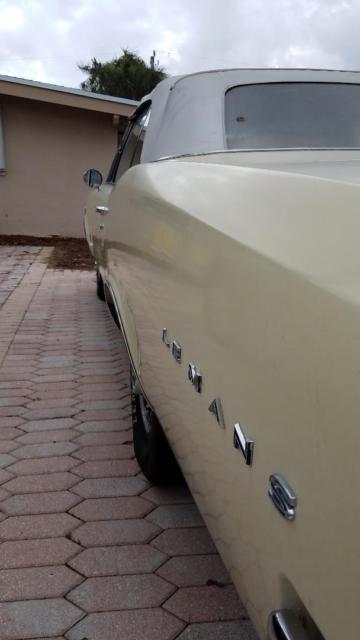 1966 Yellow Pontiac Le Mans Convertible
