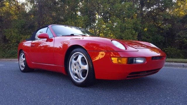1992 Red Porsche 968 Convertible